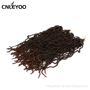 18 Inch Nu Locs Crochet Hair 10 inch 14 inch 24 inch Brown New Faux Lock Crochet Braids For Girls
